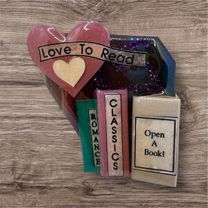 Book Pins By Lucinda I Love To Read Hand Crafted